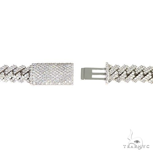 2 Row Prong Set Diamond Cuban Chain 66883 - Image 5