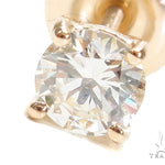 Prong Yellow Gold Stud Earrings 30739 - Image 3