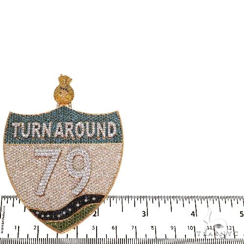 ProngCustom Made Diamond Pendant 67615 - Image 6
