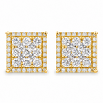 Prong Diamond Earrings in 14K gold