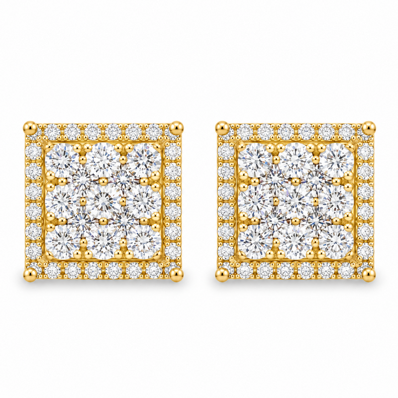 Prong Diamond Earrings in 14K gold