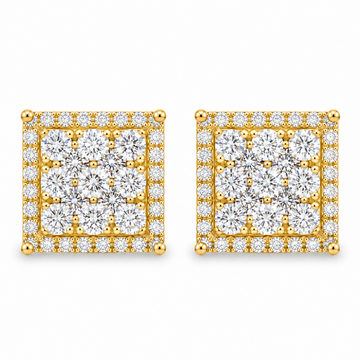 Prong Diamond Earrings in 14K gold