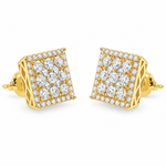 Prong Diamond Earrings in 14K gold, view 5