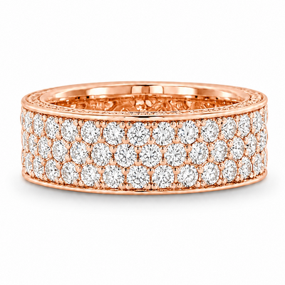 14K Gold Prong Diamond Eternity Ring