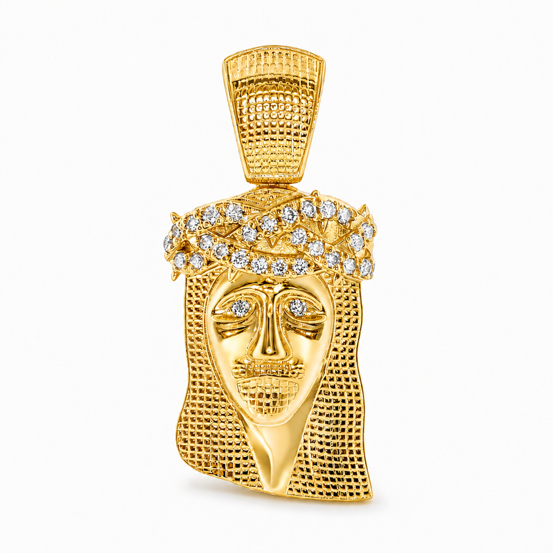 Prong Diamond Jesus Piece 41604