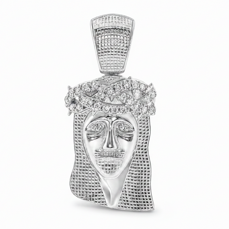 Prong Diamond Jesus Piece 41604