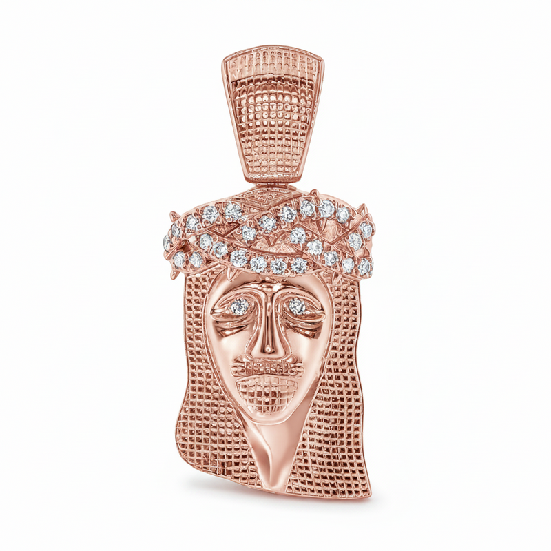 Prong Diamond Jesus Piece 41604
