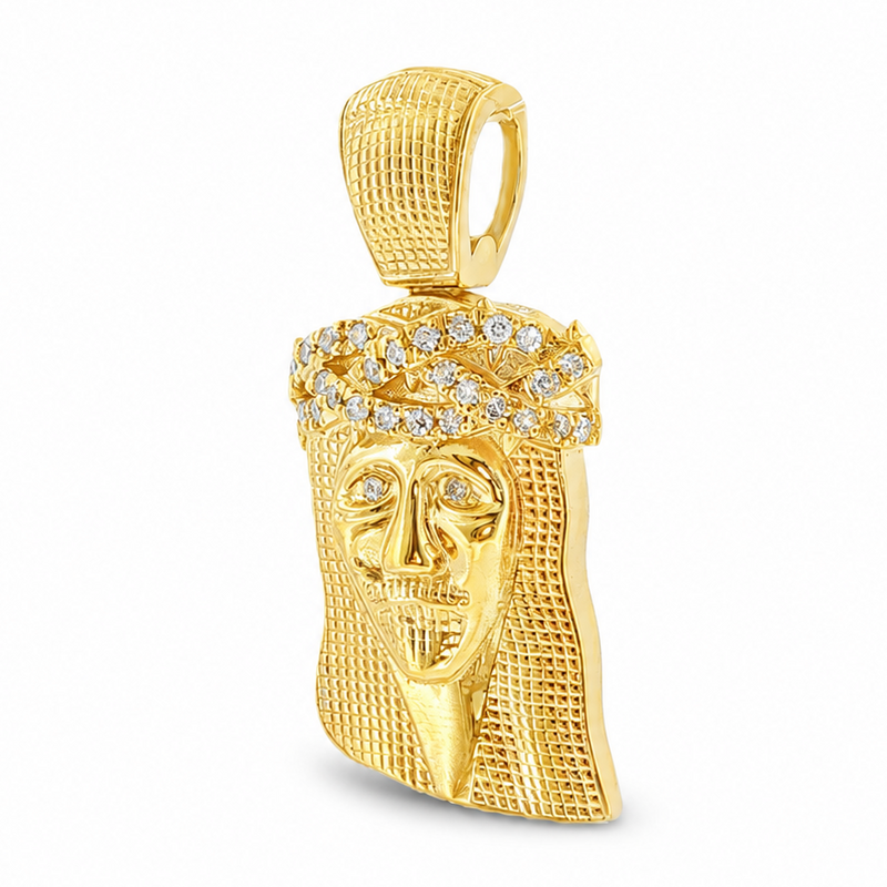 Prong Diamond Jesus Piece 41604