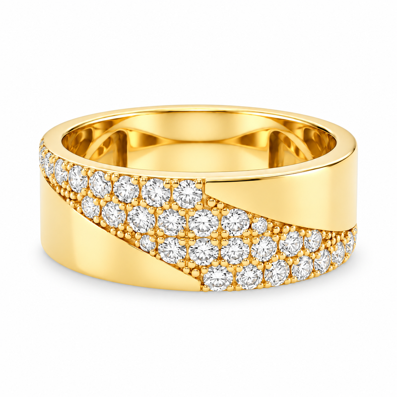 Prong Diamond Wedding Band 40687