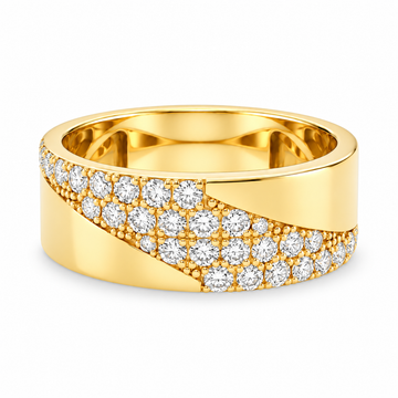 Prong Diamond Wedding Band in 14K gold
