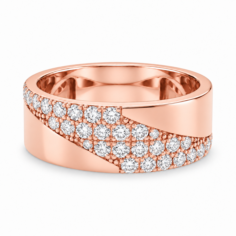 Prong Diamond Wedding Band 40687