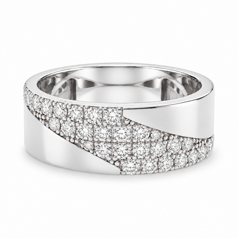 Prong Diamond Wedding Band 40687
