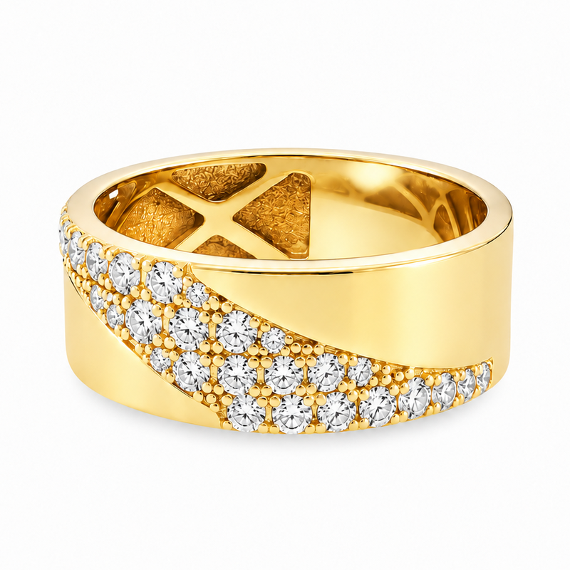 Prong Diamond Wedding Band 40687