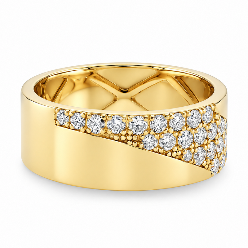 Prong Diamond Wedding Band 40687