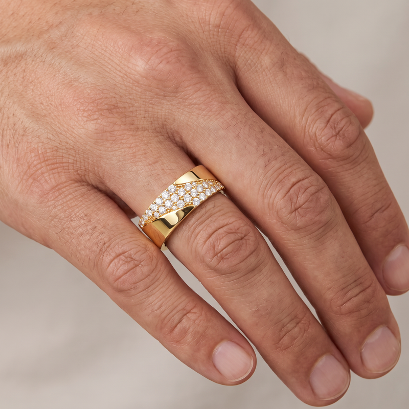 Prong Diamond Wedding Band 40687