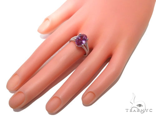 Amethyst & Diamond RIng 40749 - Image 8