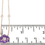 Purple Sapphire Flower Necklace 67223 - Image 5