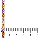 Purple Ombré Gemstone Tennis Bracelet, view 11
