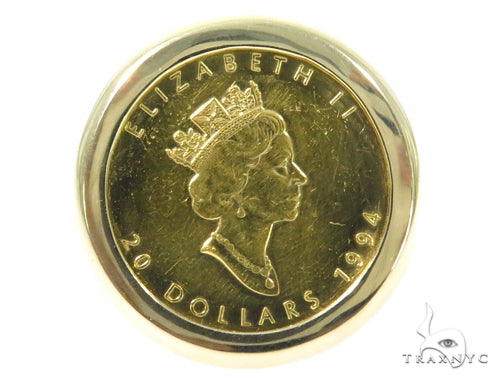 Queen Elizabeth Gold Coin Ring 45398 - Image 1