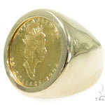 Queen Elizabeth Gold Coin Ring 45398 - Image 3