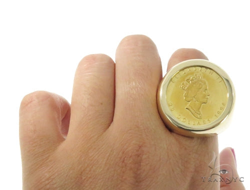 Queen Elizabeth Gold Coin Ring 45398 - Image 7