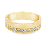 14K Gold Semi-Eternity Lab Diamond Band 70991