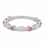 Pink Sapphire And Marquise Alternating Band 71021
