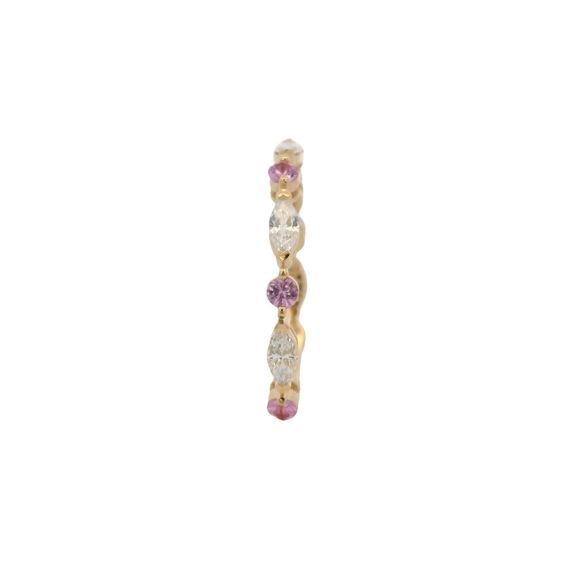 Pink Sapphire And Marquise Alternating Band 71021