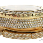 ROLEX 18k GOLD YACHTMASTER II 2 WATCH MODEL # 116688 FULL DIAMOND WATCH 63741 - Image 8