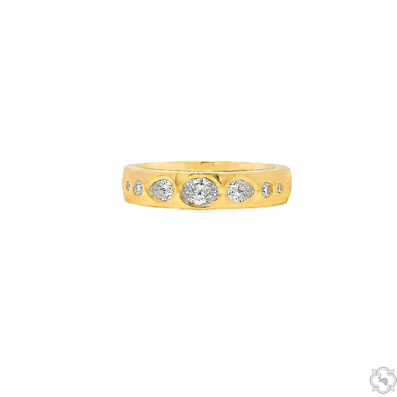 Golden Glow Diamond Wedding Band 70494 - Image 1