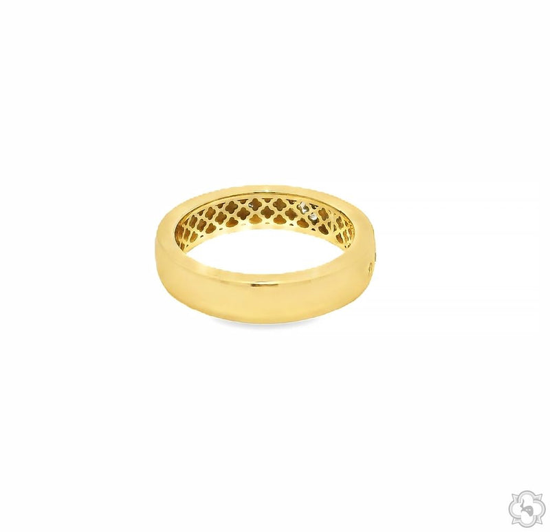 Golden Glow Diamond Wedding Band 70494 - Image 3