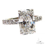 Radiant Cut Diamond Engagement Ring 68633 - Image 2