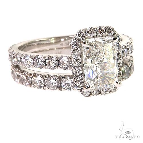Radiant Cut Diamond Engagement Ring 68658 - Image 2