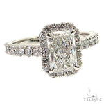 Radiant Cut Diamond Engagement Ring 68658 - Image 5