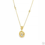 Radiant Halo Drop Necklace 70753 - Image 5