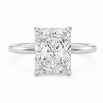 Radiant Cut Engagement Ring with Hidden Halo 70117