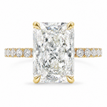 Radiant Cut Pavé Engagement Ring 68633