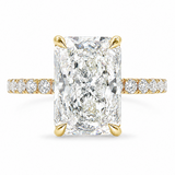 14K Gold Radiant Cut Pavé Lab-Grown Diamond Engagement Ring 68633