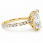 Radiant Cut Pavé Engagement Ring 68633