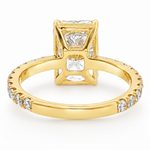 Radiant Cut Pavé Engagement Ring 68633