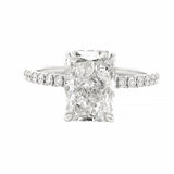 14K Gold Radiant Lab-Grown Diamond Engagement Ring 70950