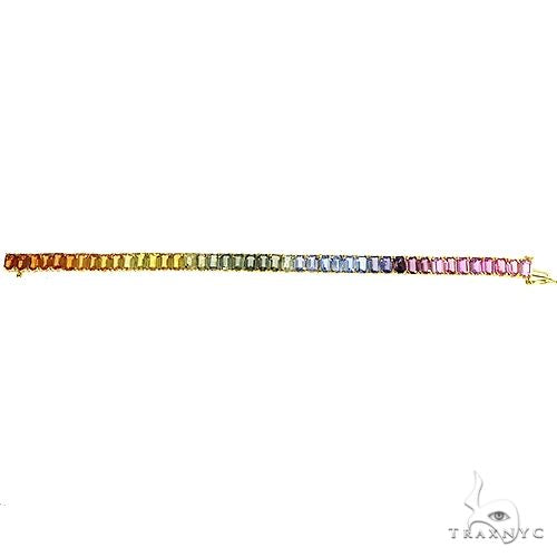 Rainbow Emerald Cut Bracelet 67045 - Image 5