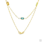 Rainbow Gem Link Necklace 70741 - Image 3