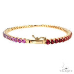 Rainbow Sapphire Bangle Bracelet 67813 - Image 3