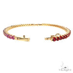 Rainbow Sapphire Bangle Bracelet 67813 - Image 5