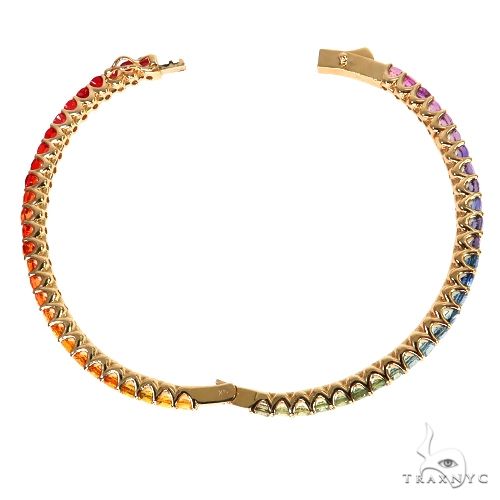 Rainbow Sapphire Bangle Bracelet 67813 - Image 6