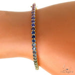 Rainbow Sapphire Bangle Bracelet 67813 - Image 7