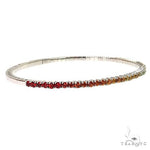 Rainbow Sapphire Bangle Bracelet 68689 - Image 2