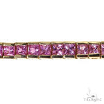 Rainbow Sapphire Princess Cut Bracelet 68298 - Image 3