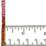 Rainbow Sapphire Princess Cut Bracelet 68298 - Image 5